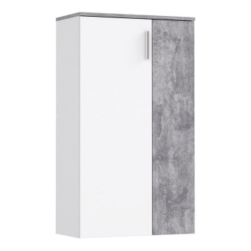 Kenkäkaappi ETON valkoinen/harmaa betoni