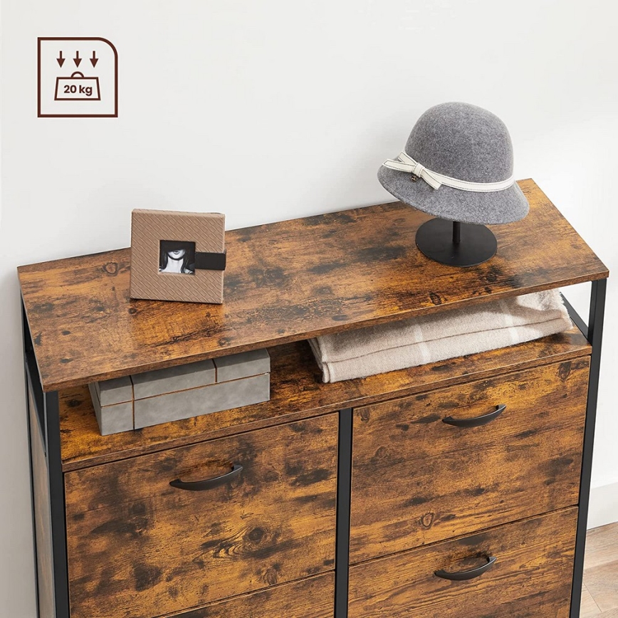 Kenkäkaappi FIRA ruskea/musta