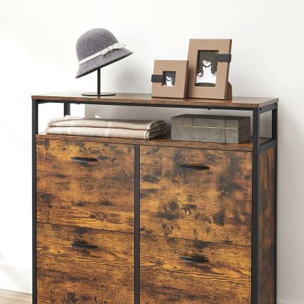 Kenkäkaappi FIRA ruskea/musta