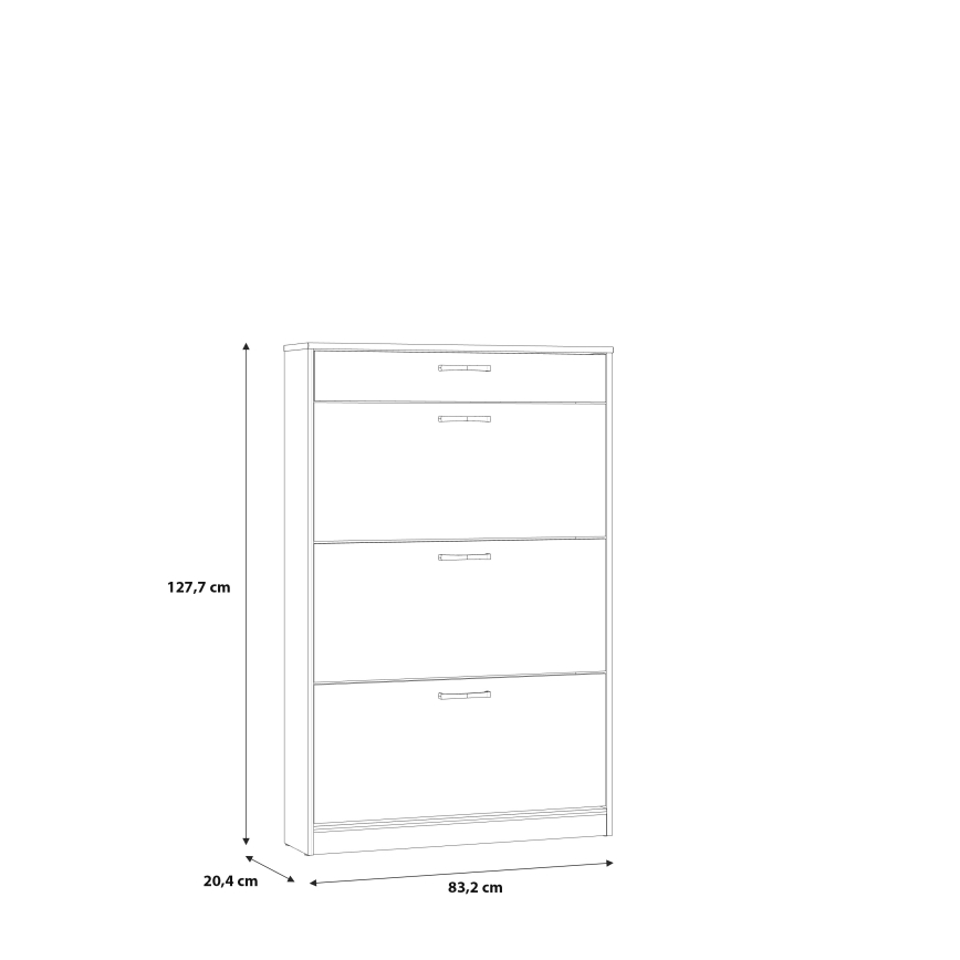 Kenkäkaappi KAVI artisan-tammi