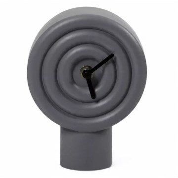 Keraaminen pöytäkello 16 cm 1xAA harmaa
