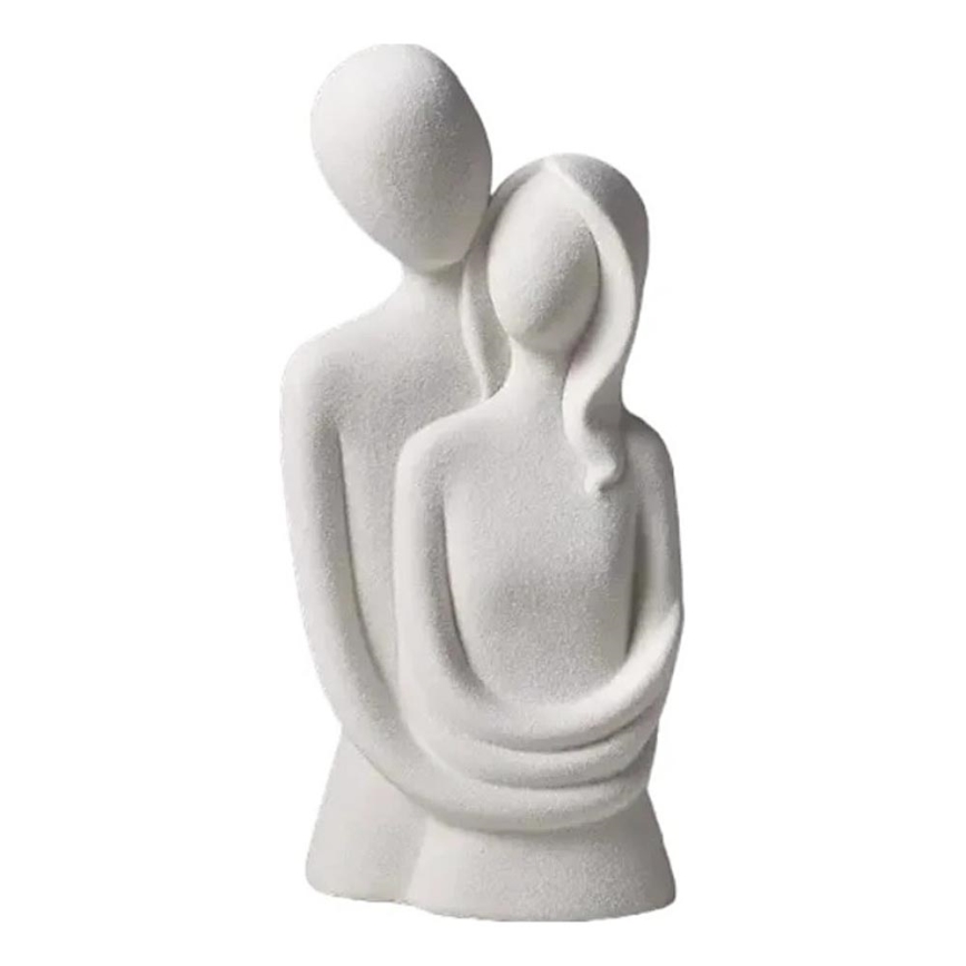 Keraaminen pöytäkoriste 21x8,5x10 cm, valkoinen