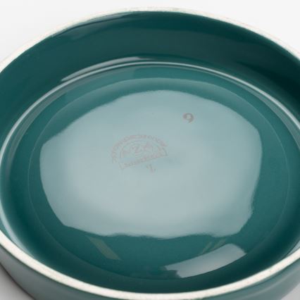 Keraaminen tuhkakuppi 13 cm turkoosi
