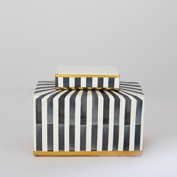 Keraaminen vaasi 20,5x16x9 cm sininen/valkoinen/musta