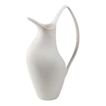 Keraaminen vaasi 33x17x19 cm, valkoinen