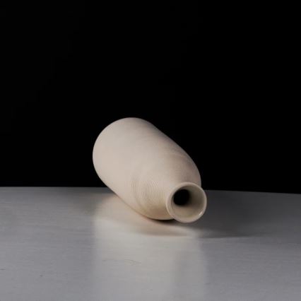 Keramiikkamaljakko 46 cm valkoinen