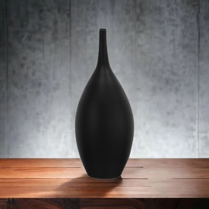 Keramiikkamaljakko 47 cm, musta