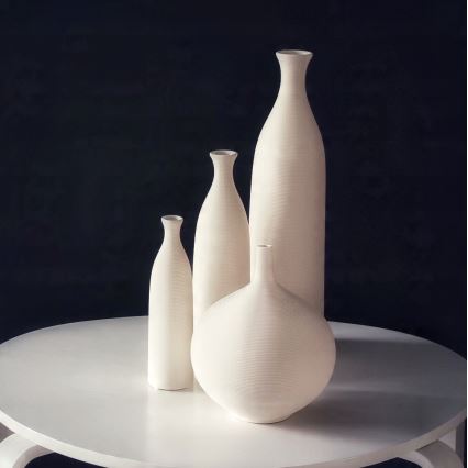 Keramiikkavaasi 24 cm, beige