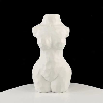 Keramiikkavaasi 30 cm – valkoinen