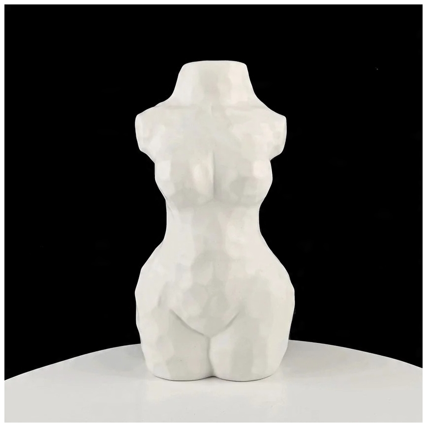 Keramiikkavaasi 30 cm – valkoinen