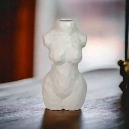 Keramiikkavaasi 30 cm – valkoinen