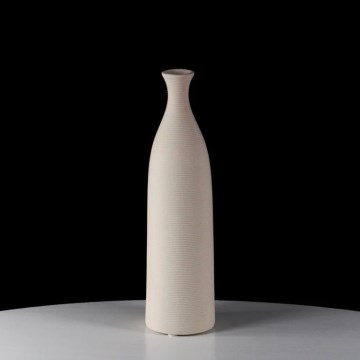 Keramiikkavaasi 33 cm valkoinen