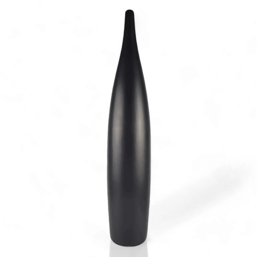 Keramiikkavaasi 70 cm mattamusta