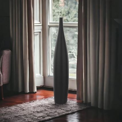 Keramiikkavaasi 70 cm mattamusta