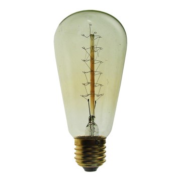 Kestävä koristeellinen himmennettävä polttimo SELEBY ST64 E27/40W/230V 2200K