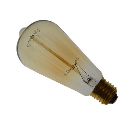 Kestävä koristeellinen himmennettävä polttimo SELEBY ST64 E27/40W/230V 2200K