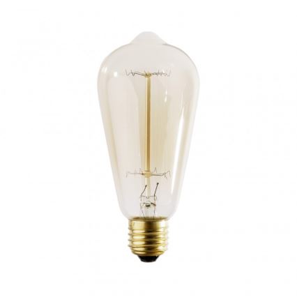 Kestävä koristeellinen himmennettävä polttimo SELEBY ST64 E27/40W/230V 2200K