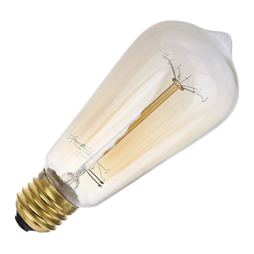 Kestävä koristeellinen himmennettävä polttimo SELEBY ST64 E27/40W/230V 2200K