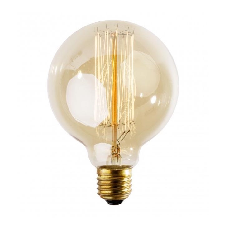 Kestävä koristeellinen himmennettävä polttimo SELRED G125 E27/60W/230V 2200K 120 lm