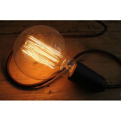 Kestävä koristeellinen himmennettävä polttimo SELRED G125 E27/60W/230V 2200K 120 lm