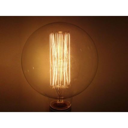 Kestävä koristeellinen himmennettävä polttimo SELRED G125 E27/60W/230V 2200K 120 lm