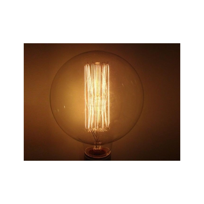 Kestävä koristeellinen himmennettävä polttimo SELRED G125 E27/60W/230V 2200K 120 lm