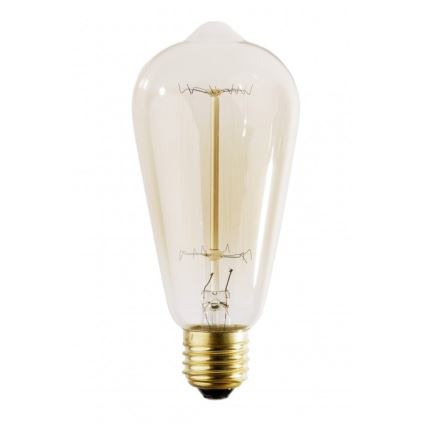 Kestävä koristeellinen himmennyspolttimo SELEBY ST64 E27/60W/230V 2200K