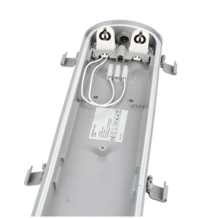 Kestävä loistelamppu 2xG13/22W/230V IP65