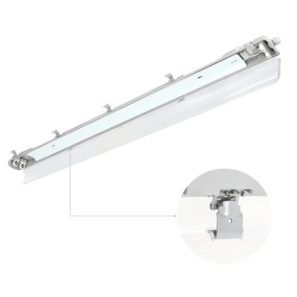 Kestävä loistelamppu HERMIC T8 2xG13/18W/230V IP65