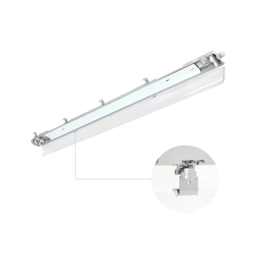 Kestävä loistelamppu HERMIC T8 2xG13/18W/230V IP65