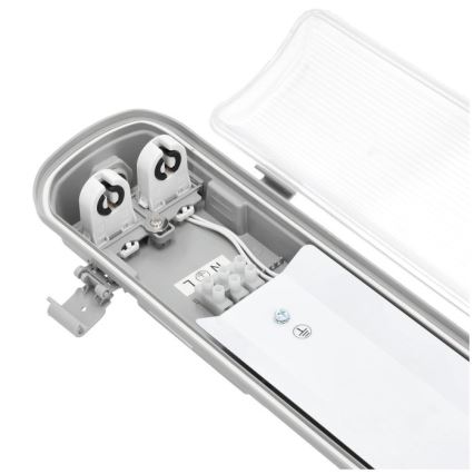 Kestävä loistelamppu HERMIC T8 2xG13/18W/230V IP65