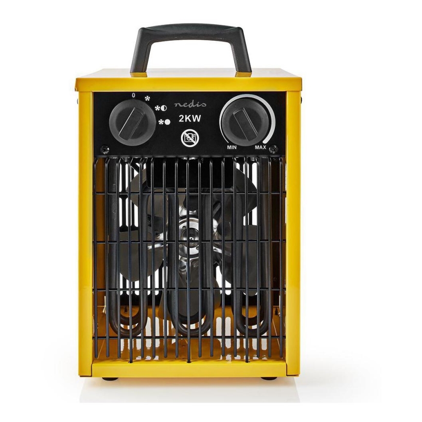 Kestävä tuuletin lämmityselementillä 1000-2000W / 230V IP24