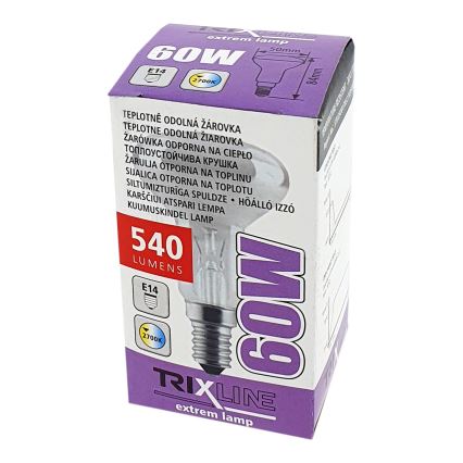 Kestävä valonheittimen polttimo R50 E14/60W/230V 2700K