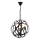 Ketjulla roikkuva kattovalaisin IRONBALL 3xE27/40W/230V musta