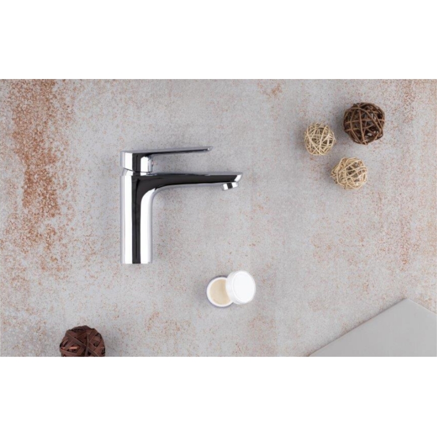 KFA Armatura 5022-815-00 - Altaan hana + jäte ylivuoto TANZANIT 15,4 cm kiiltävä kromi