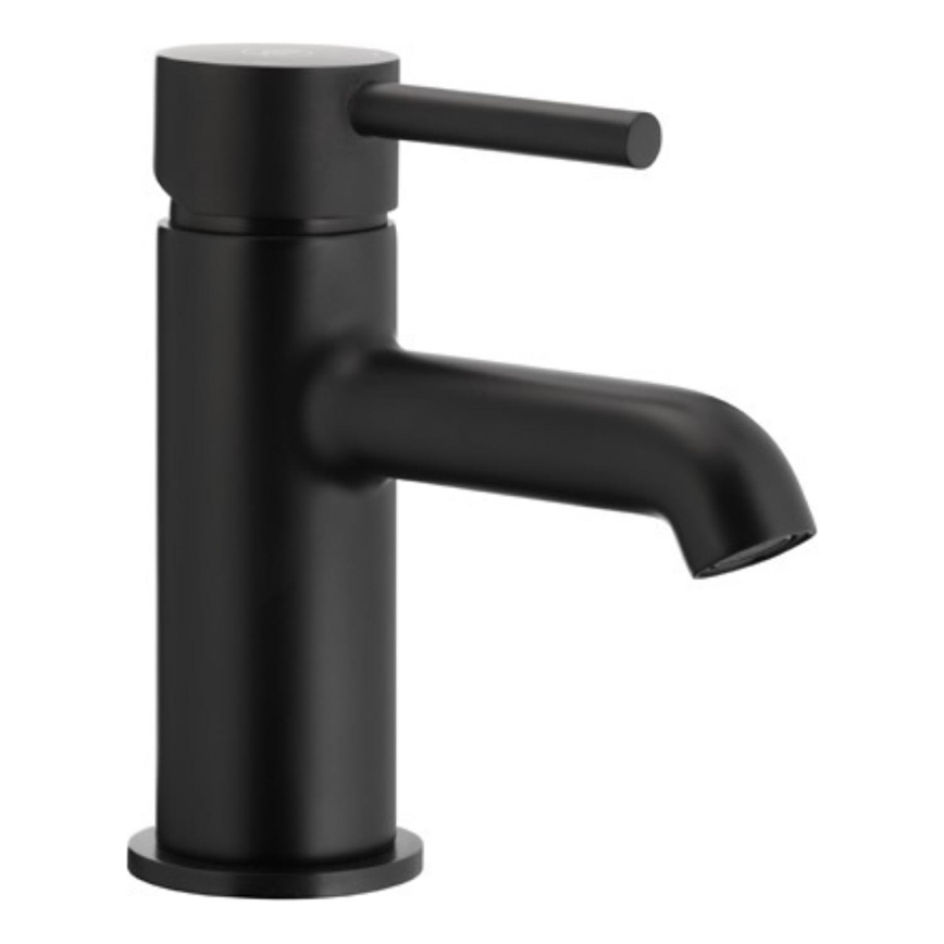 KFA Armatura 5032-815-81 - Altaan hana + jäte ylivuoto MOZA 15,2 cm matta musta