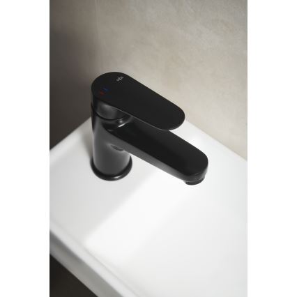 KFA Armatura 5552-815-81 - Altaan hana + jäte ylivuoto OTAVA 15 cm matta musta