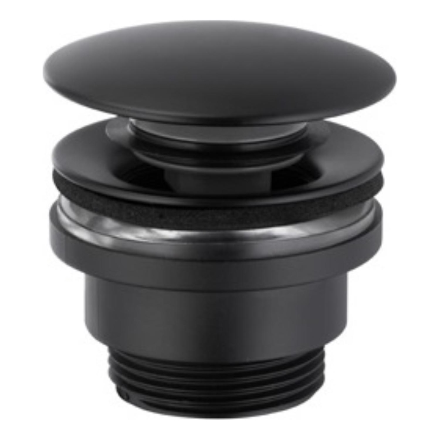 KFA Armatura 660-310-81 - Altaan jäte CLICK-CLACK halkaisija 6,6 cm messinki/matta musta