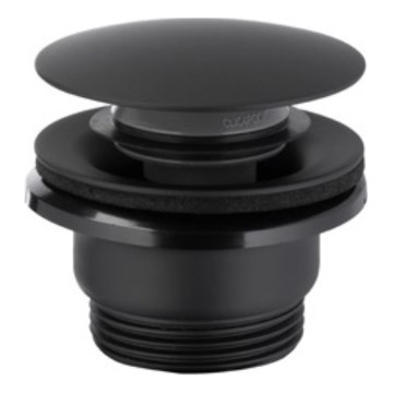 KFA Armatura 660-320-81 - Altaan jäte CLICK-CLACK halkaisija 6,6 cm ruostumaton/matta musta