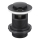 KFA Armatura 660-354-81 - Allas jäte ylivuoto CLICK-CLACK halkaisija 6,2 cm messinki/matta musta