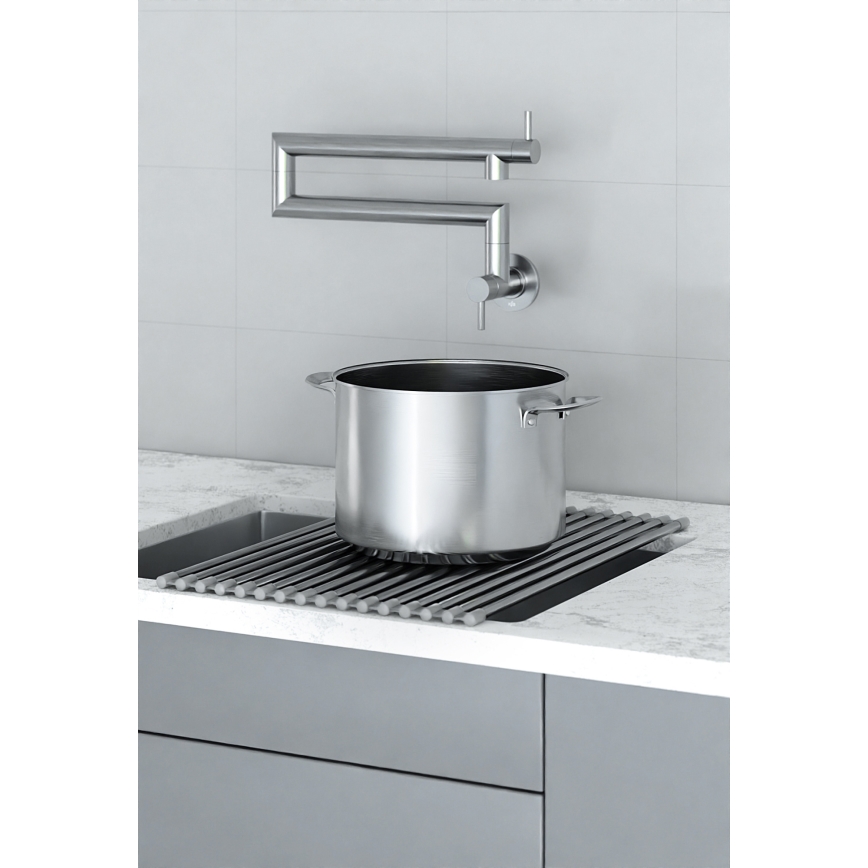 KFA Armatura 6623-030-22 - Keittiöhana nivelvarrella DUERO POT FILLER, ruostumaton teräs