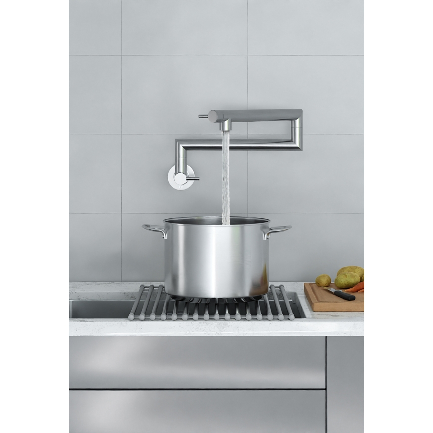 KFA Armatura 6623-030-22 - Keittiöhana nivelvarrella DUERO POT FILLER, ruostumaton teräs