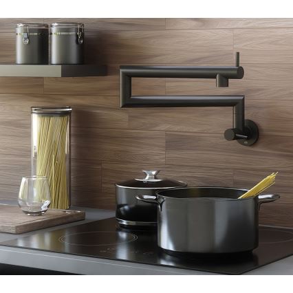 KFA Armatura 6623-030-81 - Keittiöhana nivelellä DUERO POT FILLER ruostumaton/matta musta