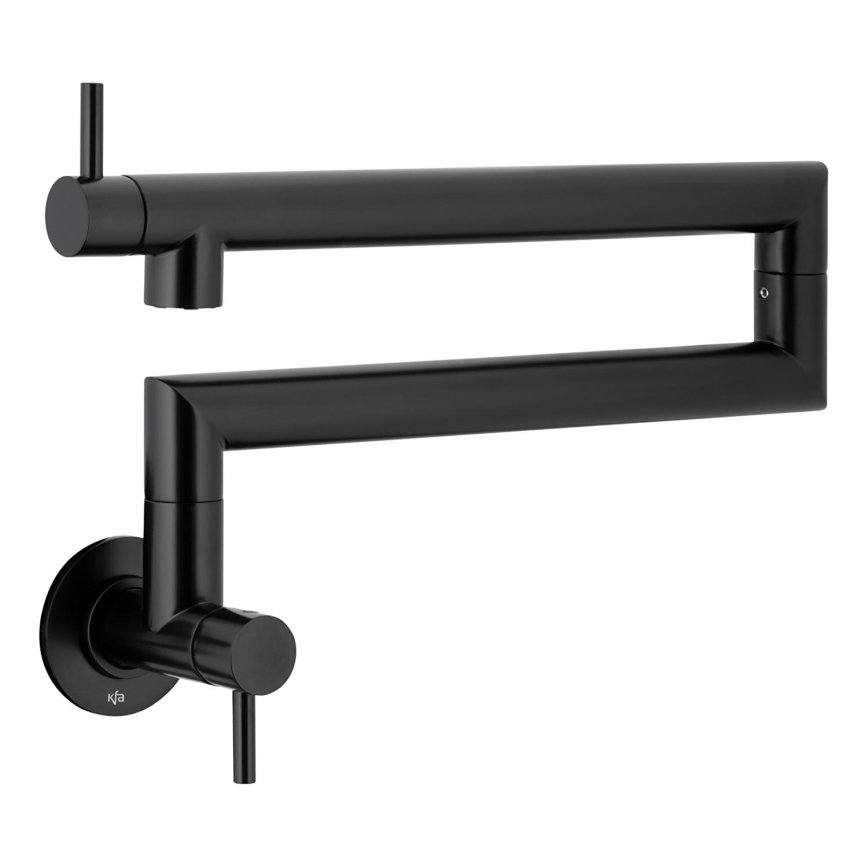 KFA Armatura 6623-030-81 - Keittiöhana nivelellä DUERO POT FILLER ruostumaton/matta musta