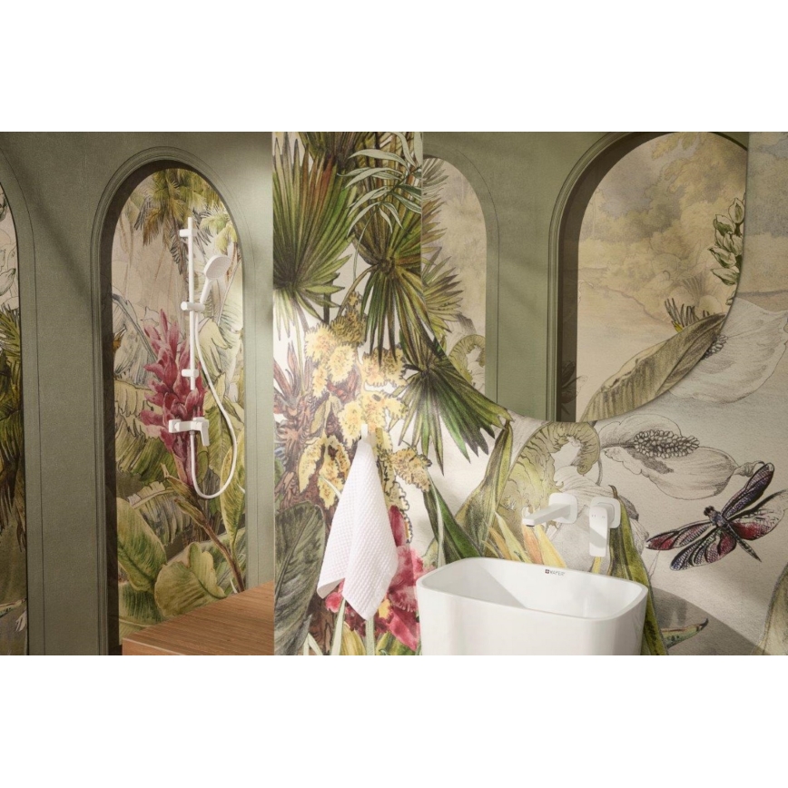 KFA Armatura 841-352-44 - MALAGA-suihkusetti, valkoinen