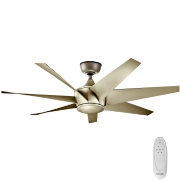 Kichler - Kattoilmaisin LEHR IP44 Ø 137 cm + kaukosäädin