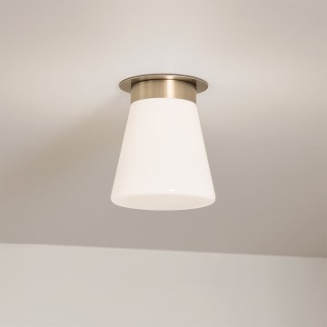 Kichler - Kattovalaisin ALBERS 1xE27/40W/230V, halkaisija 21,6 cm, pronssinvärinen