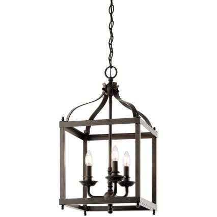 Kichler - Kattovalo ketjussa LARKIN 3xE14/60W/230V antrasiitti