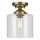 Kichler - Kattovalo WINSLOW 1xE27/60W/230V halkaisija 21,6 cm messinki