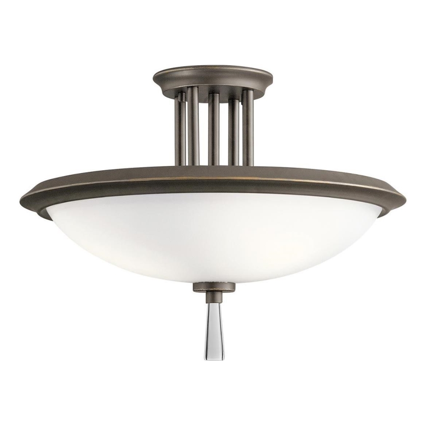 Kichler - Kiinteä kattokruunu DREYFUS 3xE27/60W/230V pronssi
